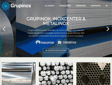 Tablet Screenshot of grupinox.com